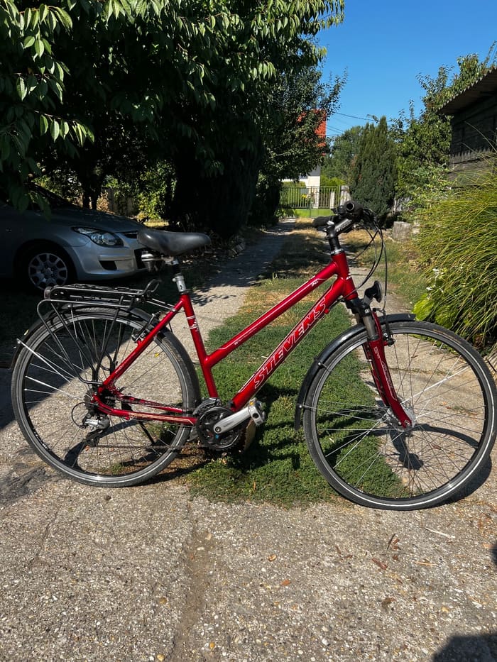 Női Bordó Stevens 3x8 20” — felújított, eladó kerékpár